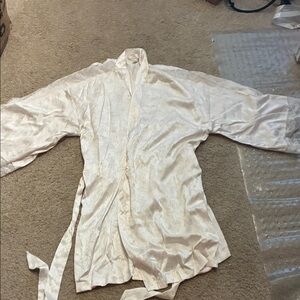 Victoria's Secret Pink Satin Robe